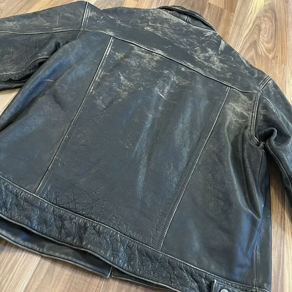 Wilson’s Leather M Julian Men’s Jacket Distressed Supernatural Size Large - Picture 5 of 16